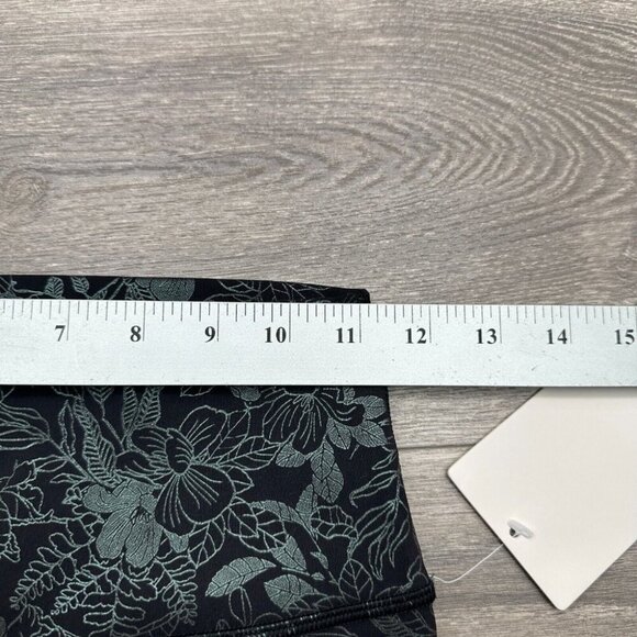 Lululemon Womens Leggings Wunder Train High Rise 25 Black Iridescent Foil Size 2 - Picture 8 of 12